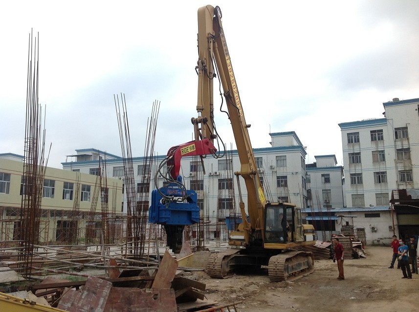 挖掘機(jī)打樁臂、打樁臂、打樁錘、挖掘機(jī)打樁臂廠家