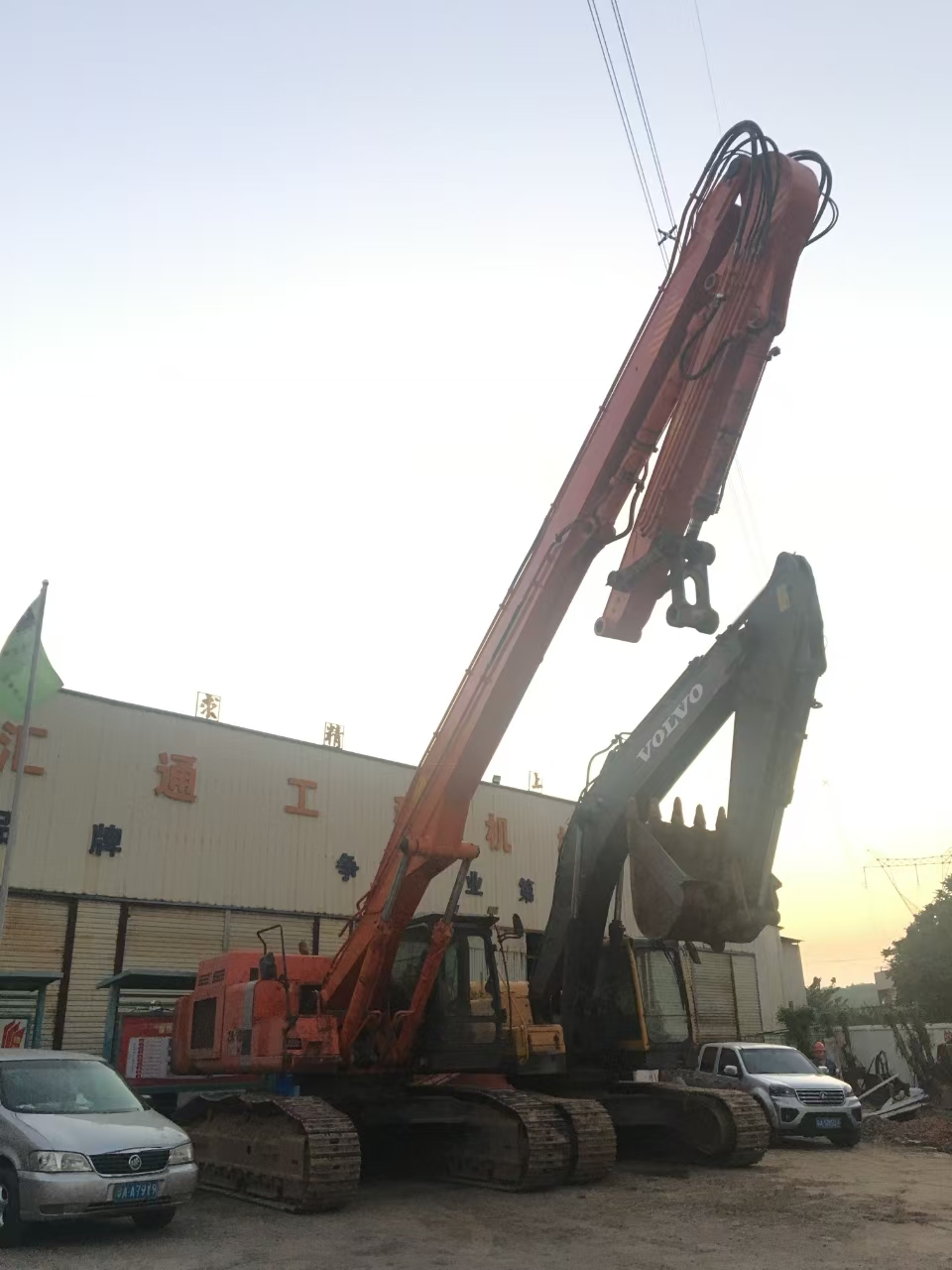 挖掘機(jī)打樁臂、打樁臂、打樁錘、挖掘機(jī)打樁臂廠家